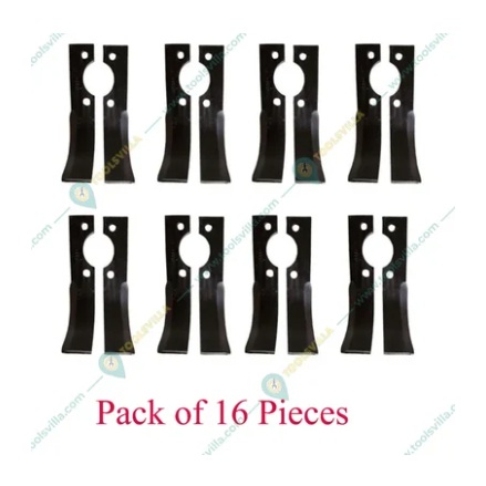 Left & Right Blade Of 16 Pieces For 63 CC , 68 CC (48F) Mini Tiller