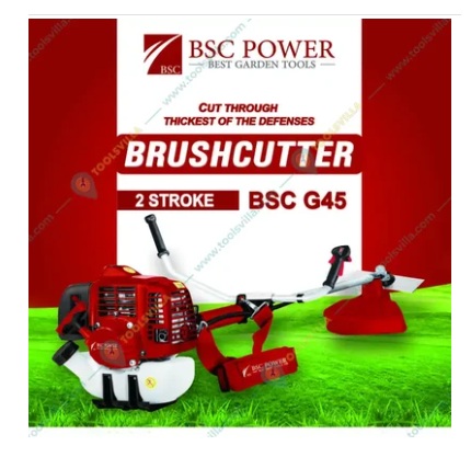 BSC Power G45, 63cc 2-Stroke Sidepack Petrol Brush Cutter, Durable & Multipurpose Agricultural Tool