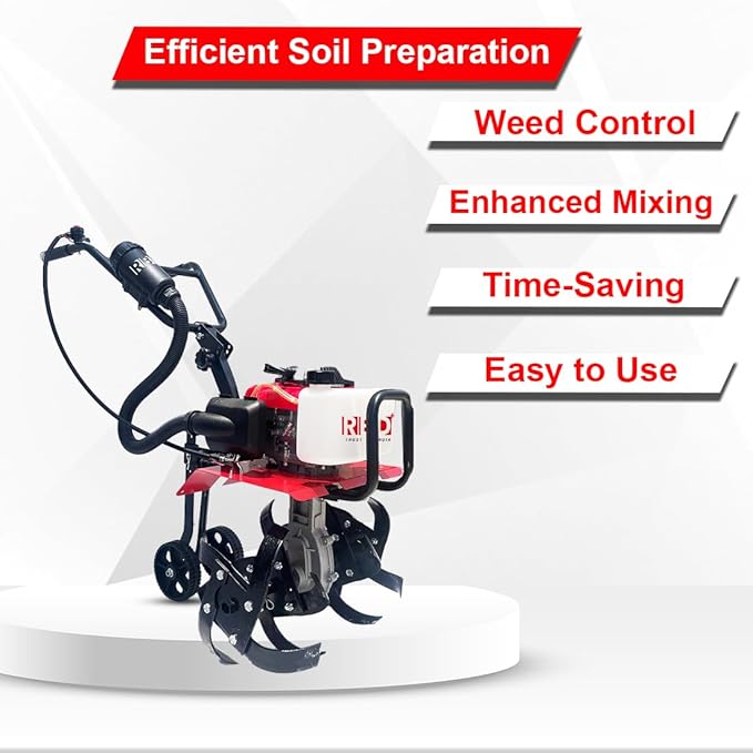 Heavy Duty 4 HP Mini Power Tiller/Cultivator With high Carbon Steel Blade (2 Years Warranty)