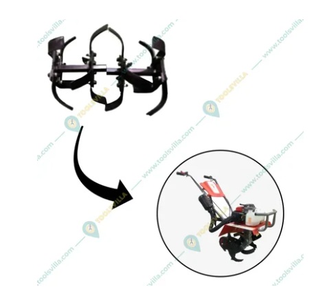 Heavy Duty Rotavator Blade Set for 63 , 68 CC 3 HP Mini Power Tiller