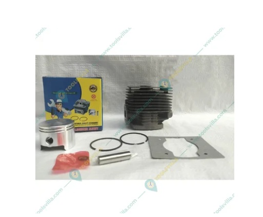 Cylinder & Piston Kit with Gasket, Rings and G Lock for 3HP Petrol Power Tiller 63 , 68 CC