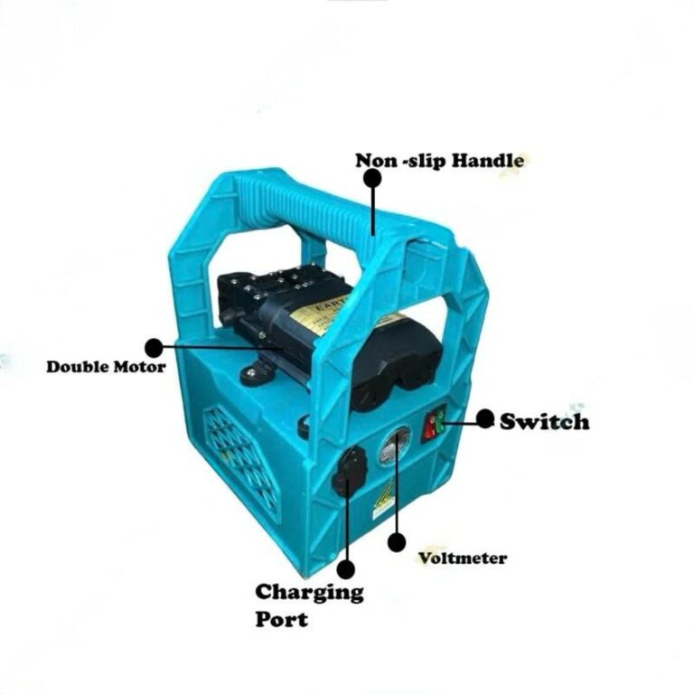 Heavy Duty 250 PSI Double Motor Portable Battery Sprayer 12V 14Ah Battery With 10 Meter Hose Pipe