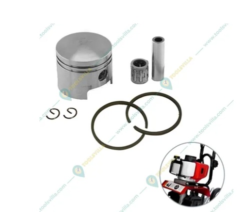 Piston & Ring Set for 2 Stroke 52 cc Engine Mini Tiller(Quantity-2 Set)