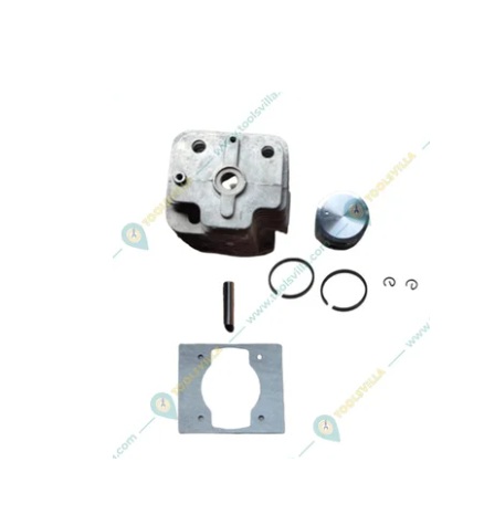 Cylinder & Piston Kit with Gasket, Rings and G Lock for 3HP Petrol Power Tiller 63 , 68 CC