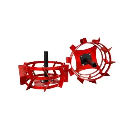 Heavy Duty 16 Inch Cage Wheel with Holder For 5 to 9 HP Petrol Power Tiller