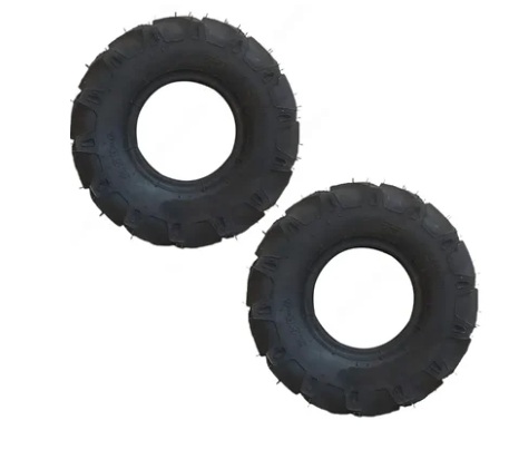 Heavy Duty 2 Pieces 3.50 x 6 Size Tyre for 5 to 9 HP Power Tiller