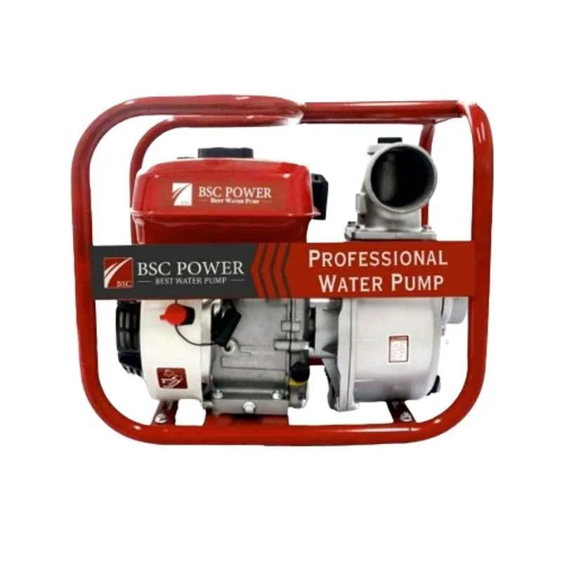 BSC WP-20, 4-stroke 7.5 HP 2 inch Petrol Operated Water Pump | Suitable for Irrigation Purposes