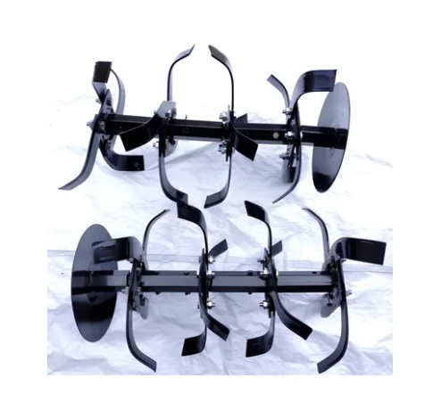 Heavy Duty Petrol Rotavator Set for Power Tiller of 32 pcs Blade, 2 Shaft, 2 Side Disc and 32 pcs Nut